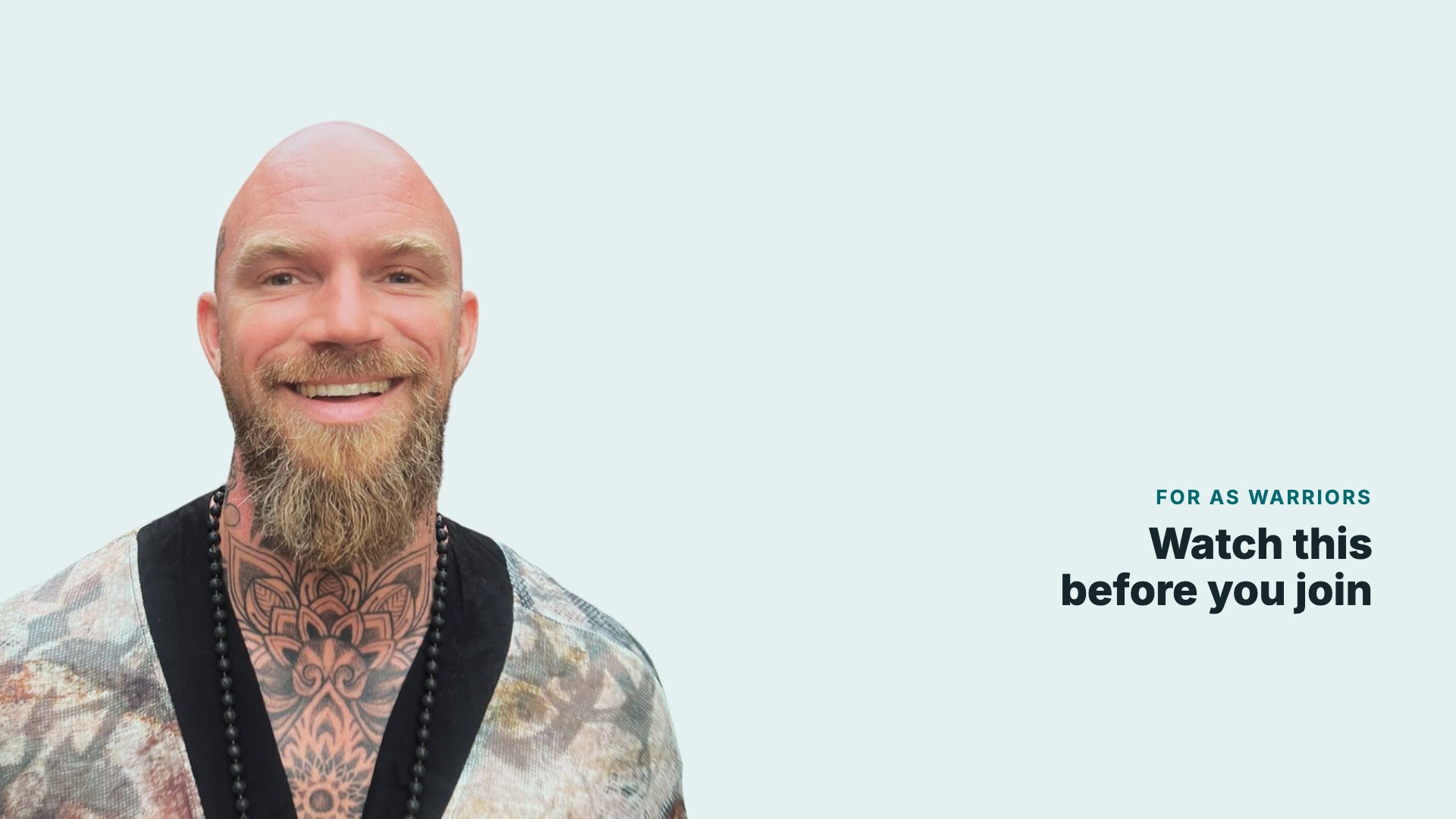 Justin, founder of The AS Lab. Watch this before you join.